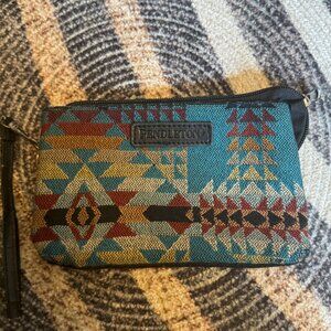 Multicolor Pendleton Wool Wristlet Navajo Pattern